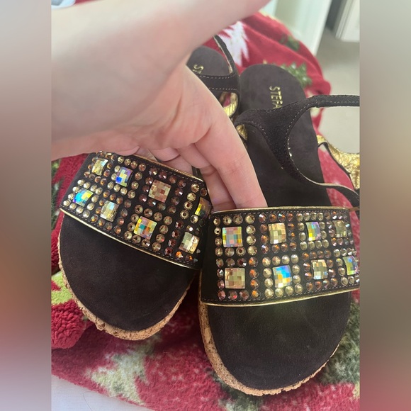 EXCELLENT Condition Vintage Stefania Pellicci Wedges, Size 7 - Picture 9 of 12